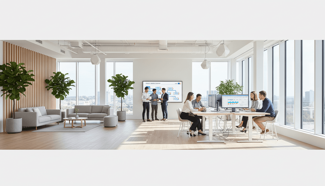 Customer segmentation spreadsheet on a desk