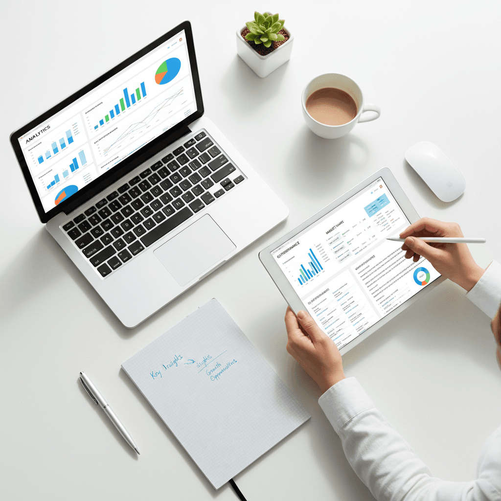 Email audit workspace with analytics reports