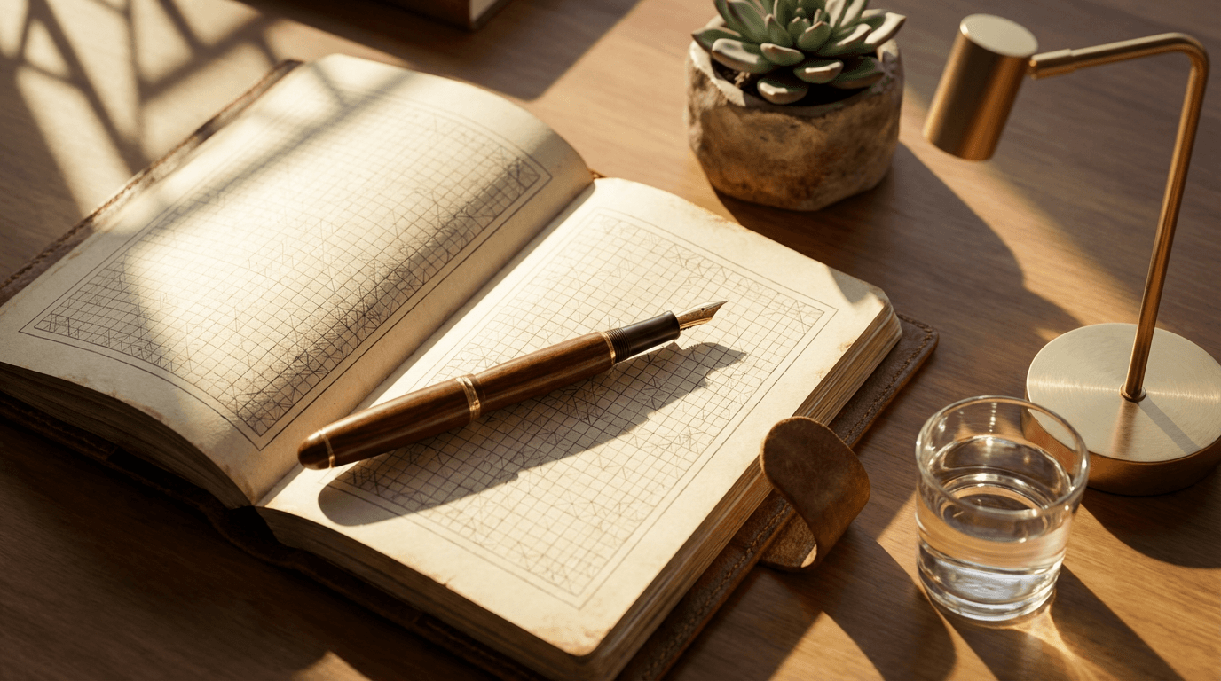 Close-up of a marketing planner with handwritten ad campaign optimizations and data analysis notes